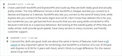 redditors-reviews-about-expressvpn-and-nordvpn